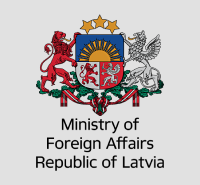 Colored coat of arms of the Ministry of Foreign Affairs on a transparent background