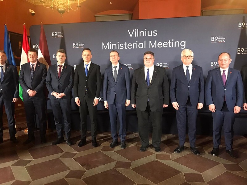 The Bucharest Nine Foreign Ministers of NATO gather in Vilnius