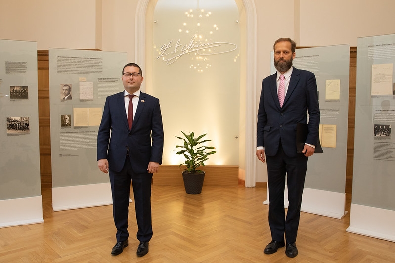 Jānis Mažeiks receives an accreditation visit from the Ambassador of Moldova