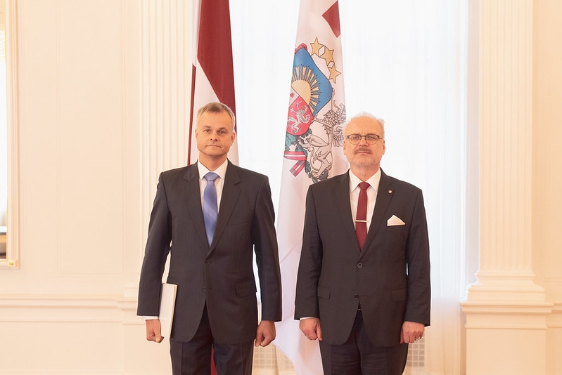 Credentials presented to the new Ambassador of Latvia to the OECD and UNESCO, Indulis Ābelis