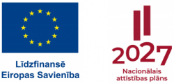 Līdzfinansē ES un NAP 2027 logo