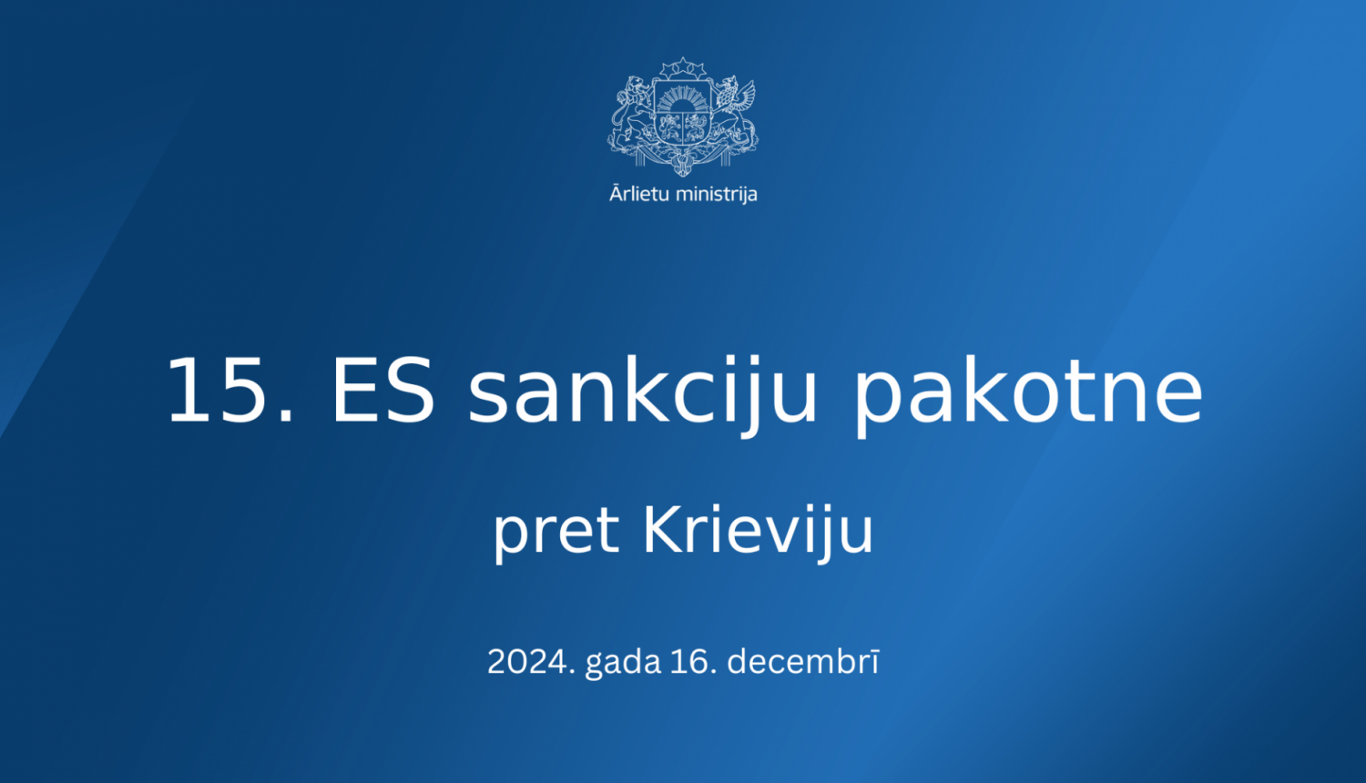 15. sankciju kārta pret Krieviju