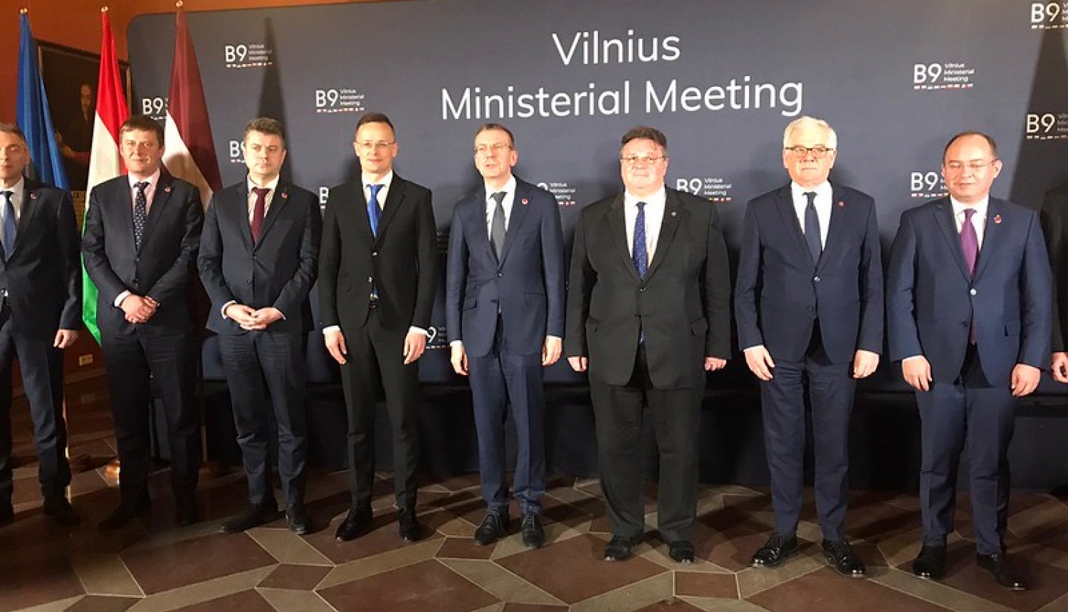 The Bucharest Nine Foreign Ministers of NATO gather in Vilnius