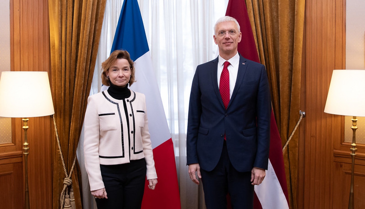 K.Kariņš ar Francijas vēstnieci
