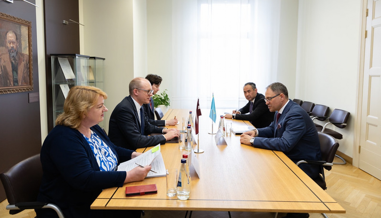 Latvijas un Kazahstānas delegāciju tikšanās