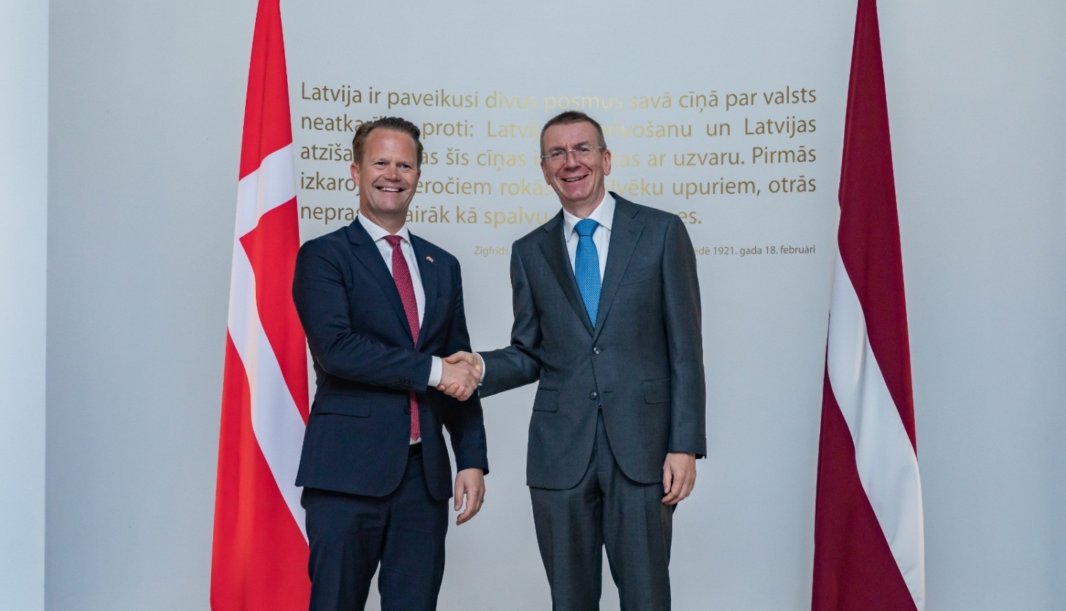 Latvijas un Dānijas ārlietu ministri 08.09.2022